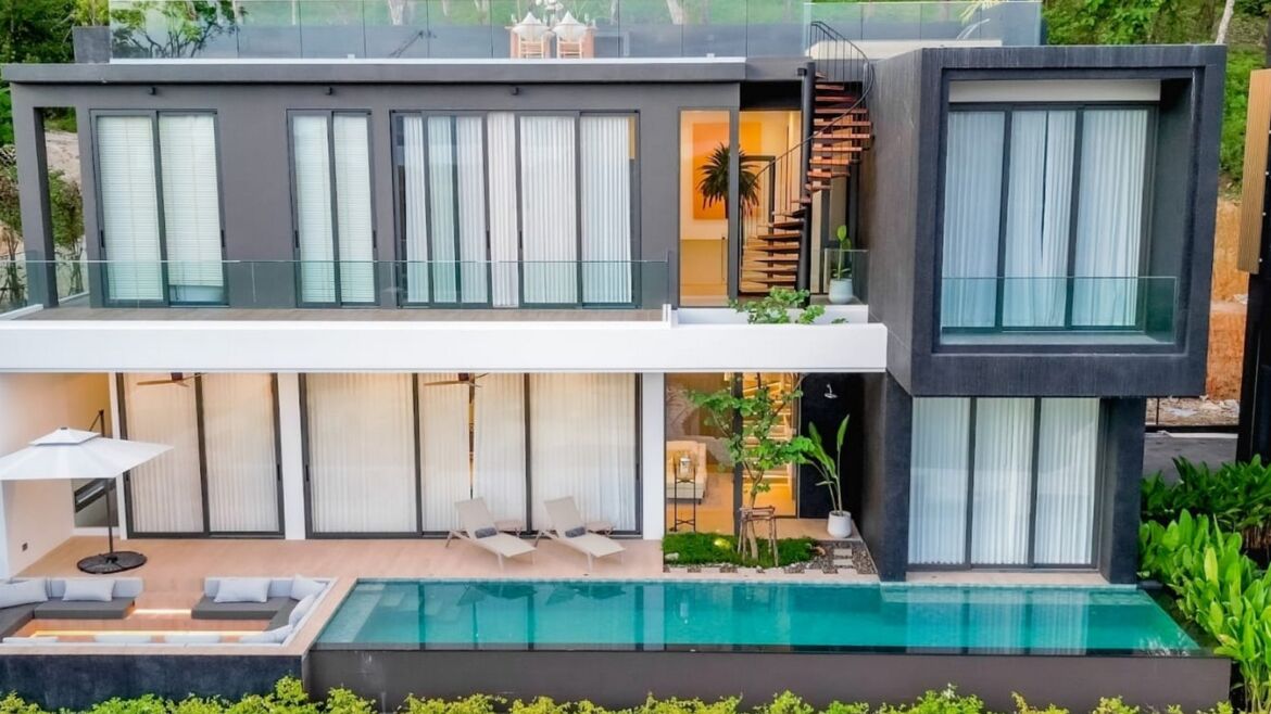 Modern 4-Bedroom Pool Villa with Private Infinity Pool