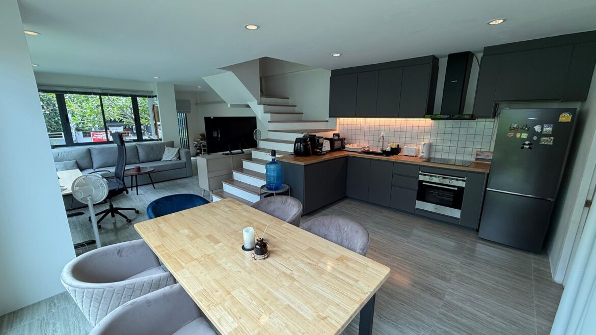 Modern Newly Renovated Corner Townhouse for Sale – East Bangtao Ville, Phuket